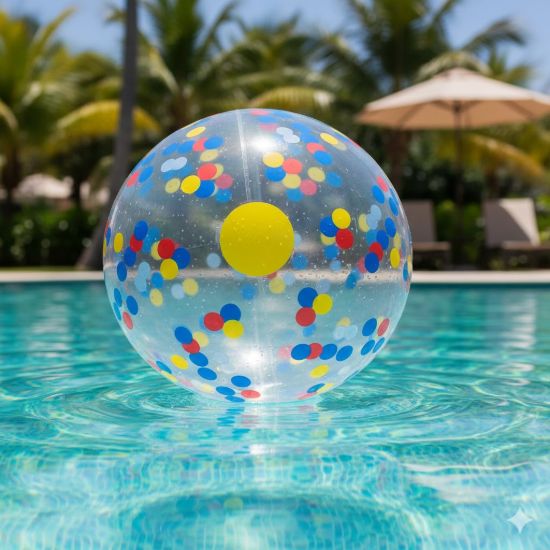Imagen de Pelota Inflable Pileta Playa Colorida Lunares